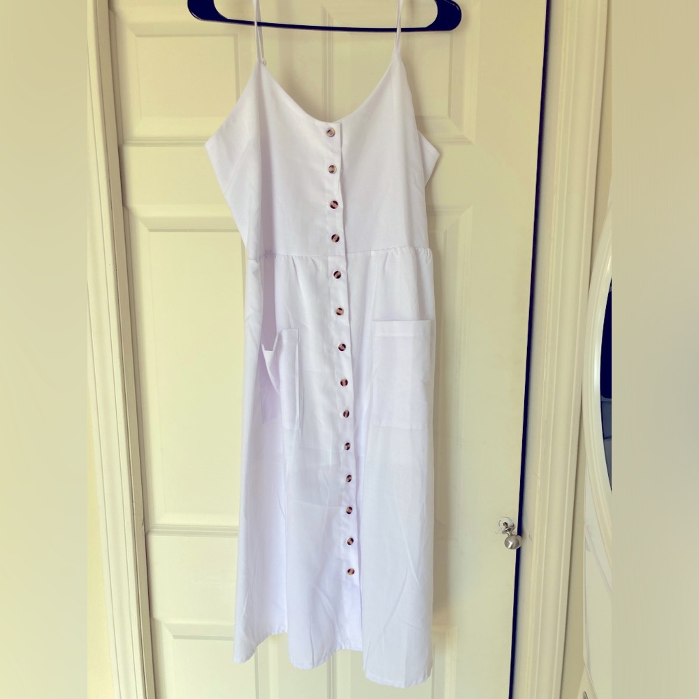 XL white dress NWT